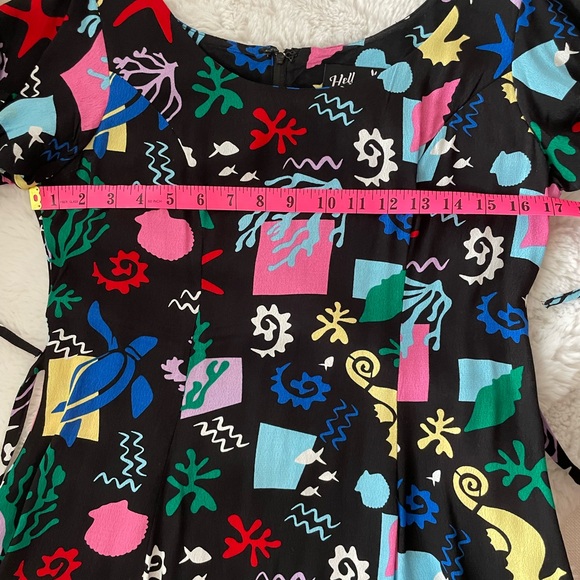 Hell Bunny Viscose Mini Dress SZ XS - Picture 7 of 9